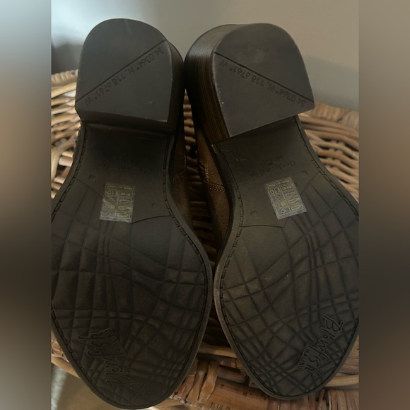 Blowfish Liva Bootie Brown Ruched Vegan Leather Ankle Booties - Picture 5 of 5